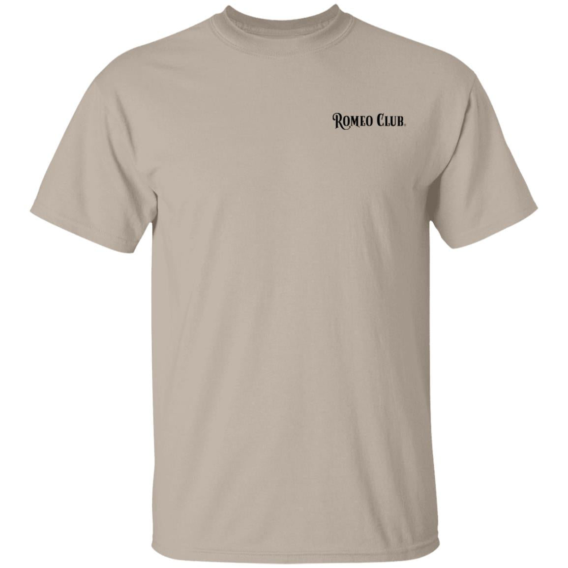 T-Shirt Official ROMEO CLUB® Logo with tag line on back