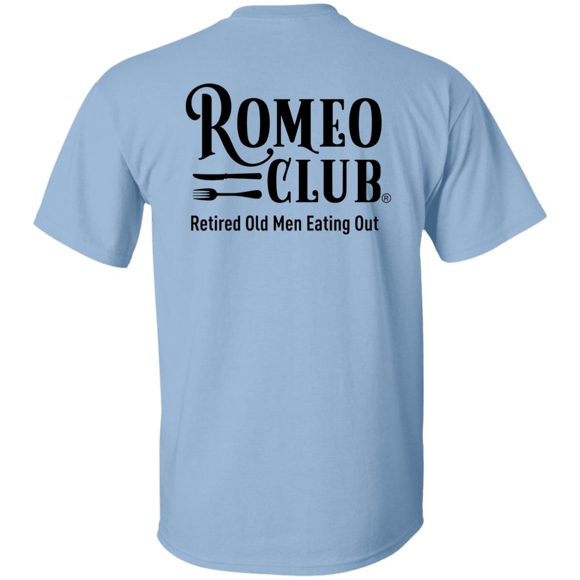 T-Shirt Official ROMEO CLUB® Logo with tag line on back