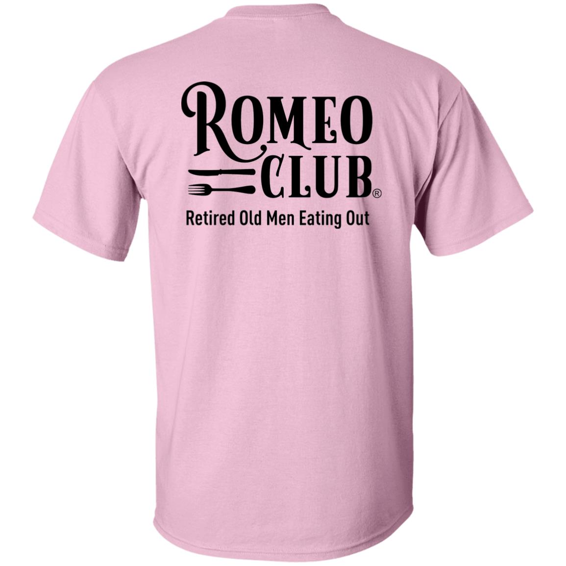 T-Shirt Official ROMEO CLUB® Logo with tag line on back