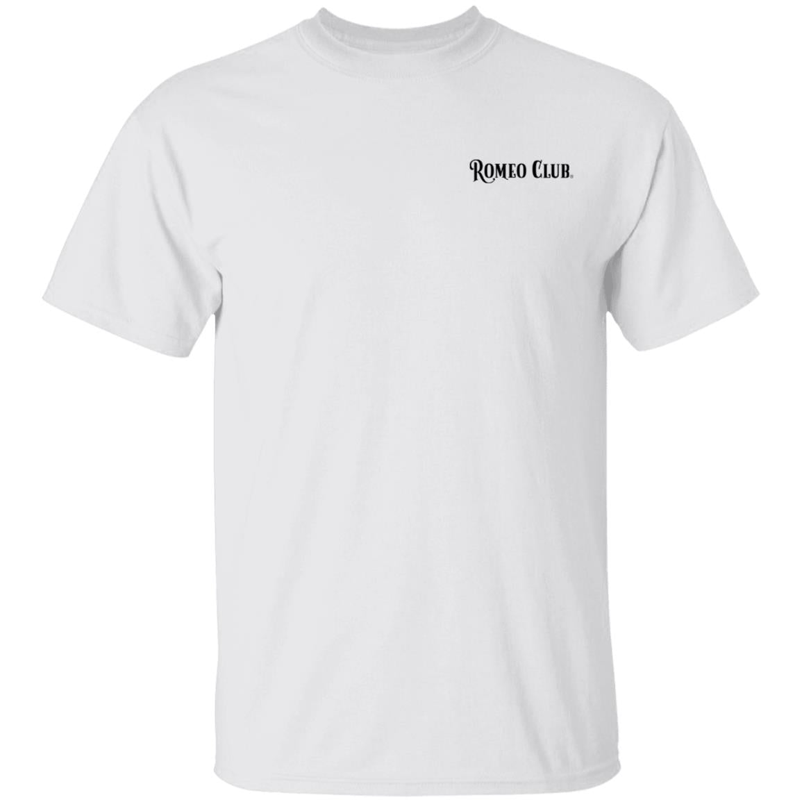 T-Shirt Official ROMEO CLUB® Logo with tag line on back