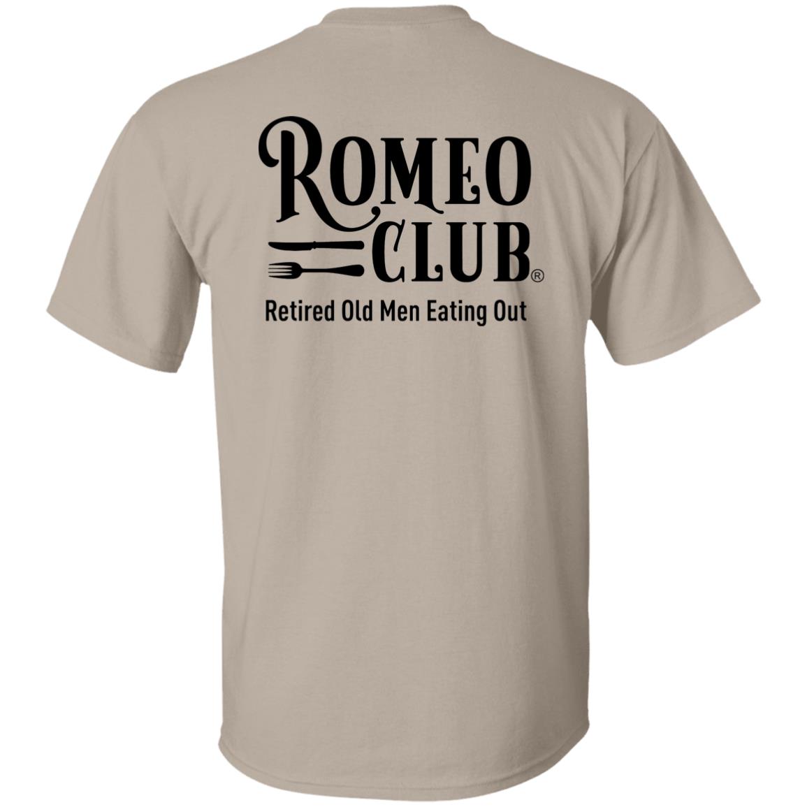 T-Shirt Official ROMEO CLUB® Logo with tag line on back