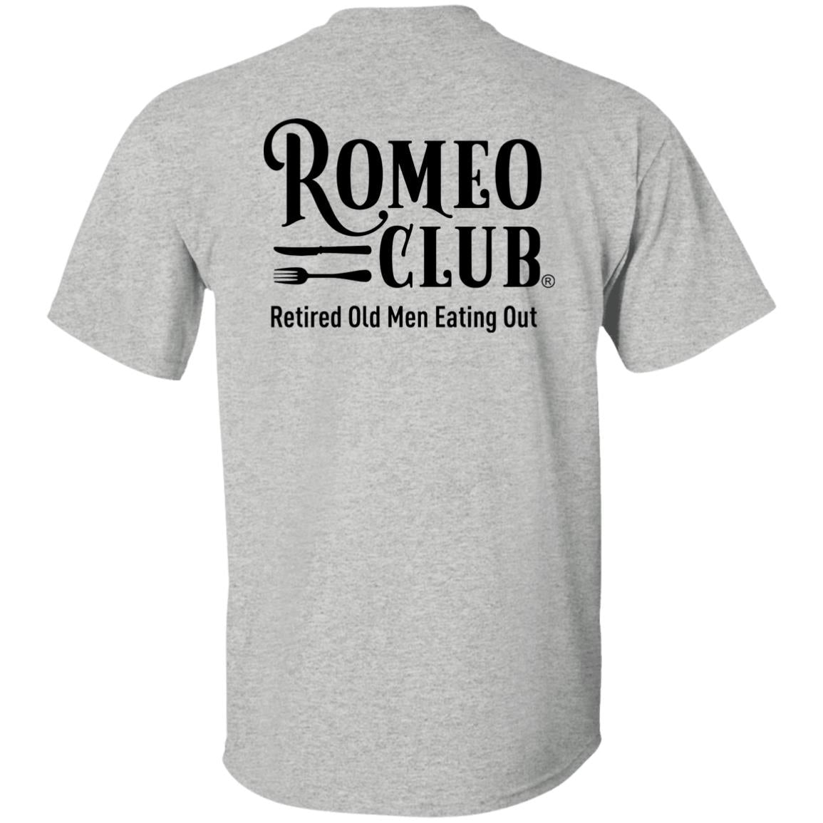 T-Shirt Official ROMEO CLUB® Logo with tag line on back