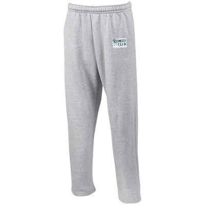 Sweatpants with Pockets, Open Bottom