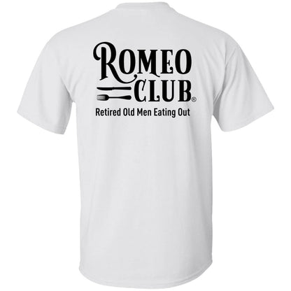 T-Shirt Official ROMEO CLUB®  Logo with tag line on back