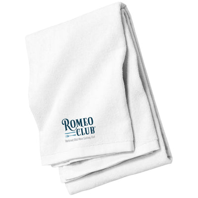 Towel, Beach Towel, ROMEO CLUB™ LOGO with Tag Line