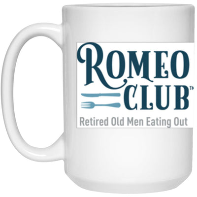 Mug 15 oz. ROMEO CLUB Saying one side, Logo opposite side